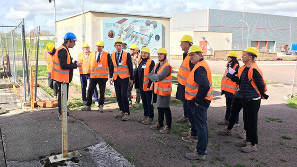 La journée a démarré par une visite des installations du Centre de stockage de l'Aube